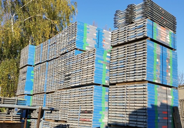 Gebrauchtes Gerüst – Beispielfoto aus dem Lager