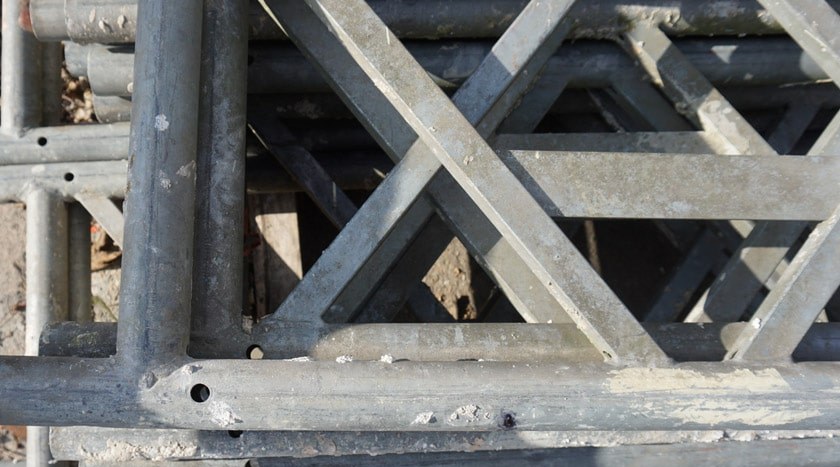 Gebrauchtes Gerüst – Beispielfoto aus dem Lager