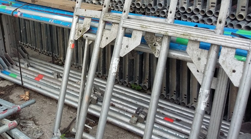 Gebrauchtes Gerüst – Beispielfoto aus dem Lager