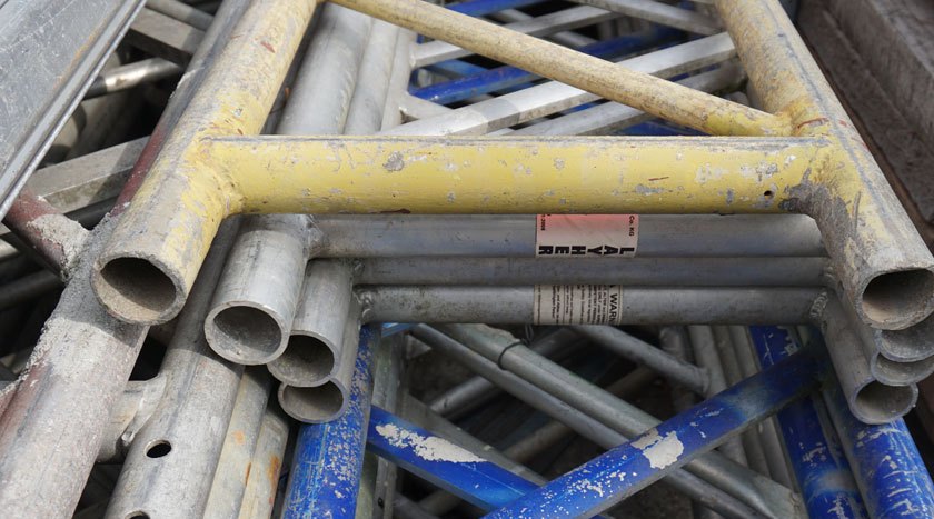 Gebrauchtes Gerüst – Beispielfoto aus dem Lager